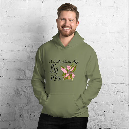 Ask Me About My Big Pink Princess Philodendron - Unisex Hoodie