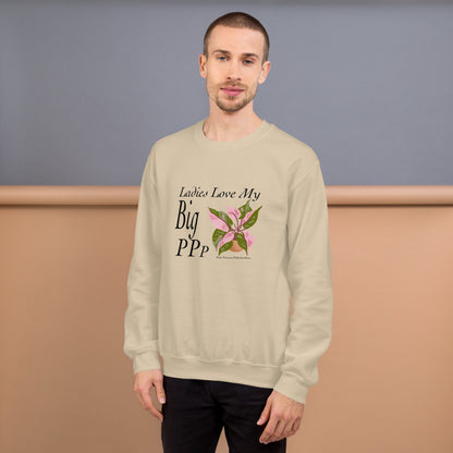 Ladies Love My Big Pink Princess Philodendron - Unisex Crewneck Sweatshirt